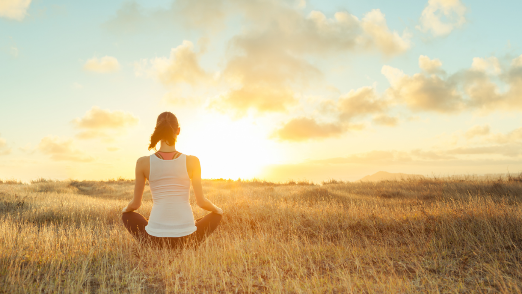 meditation in sunshine