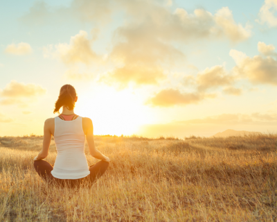 meditation in sunshine